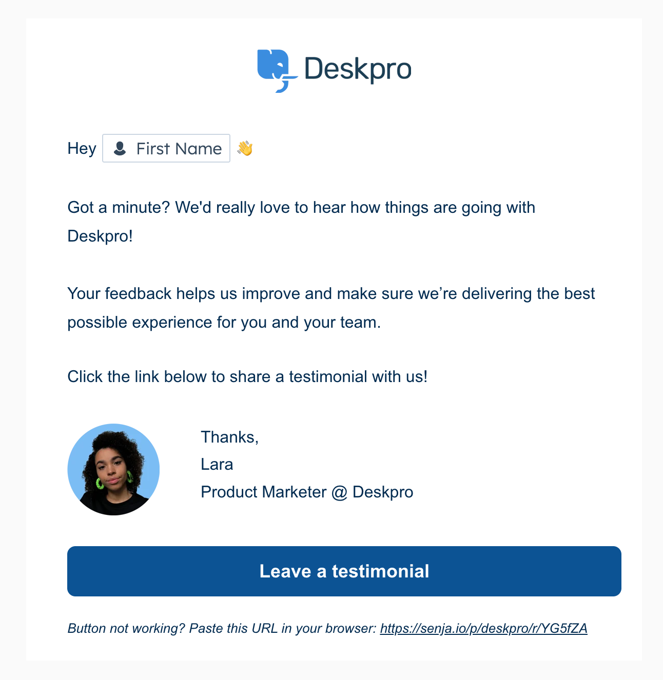 Testimonials & Quotes — supporting example